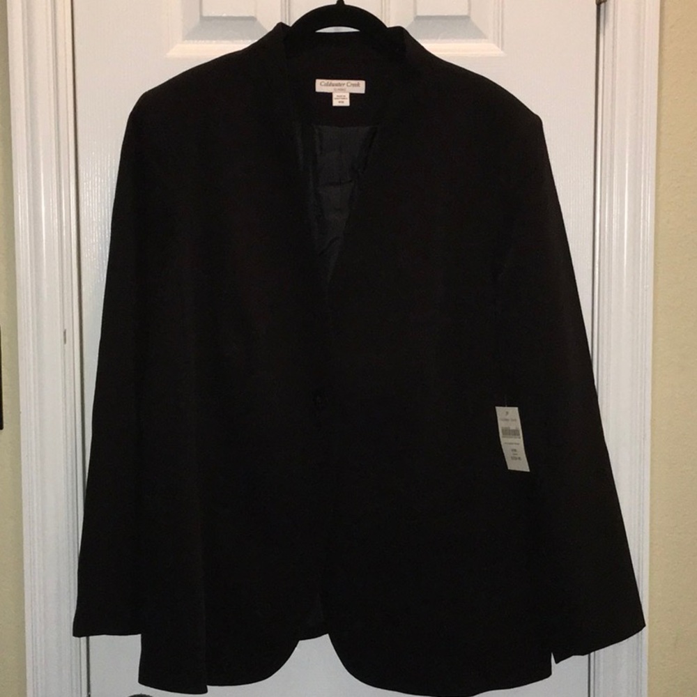 Classic Single Button Black Blazer - W18